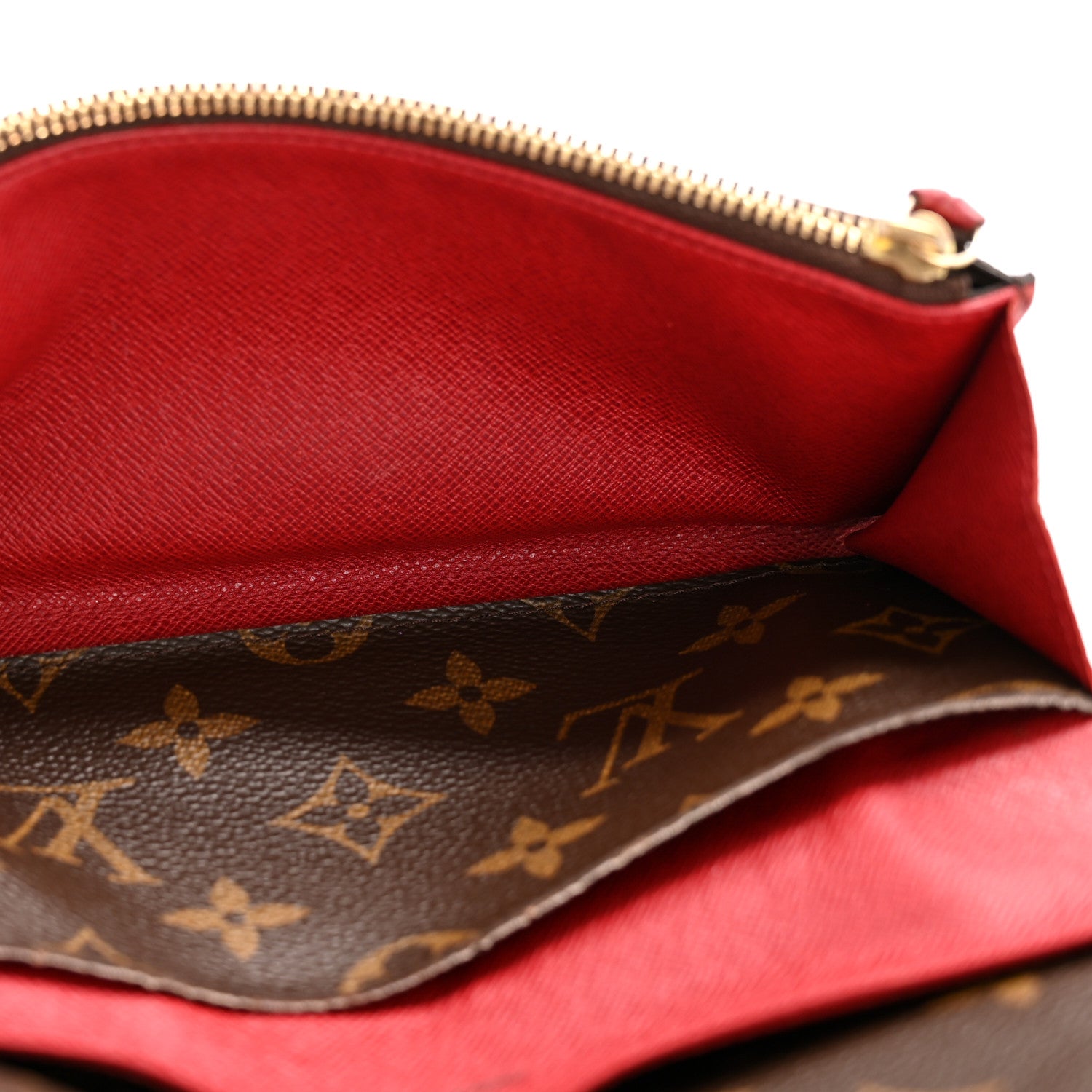 Louis Vuitton Monogram Emilie Wallet Red 5 of 10