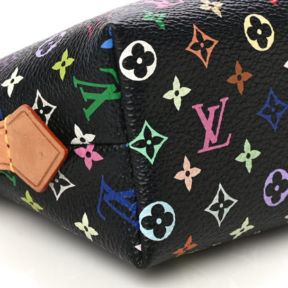 Louis Vuitton Monogram Multicolor Cosmetic Pouch Black Grenade 8 of 9