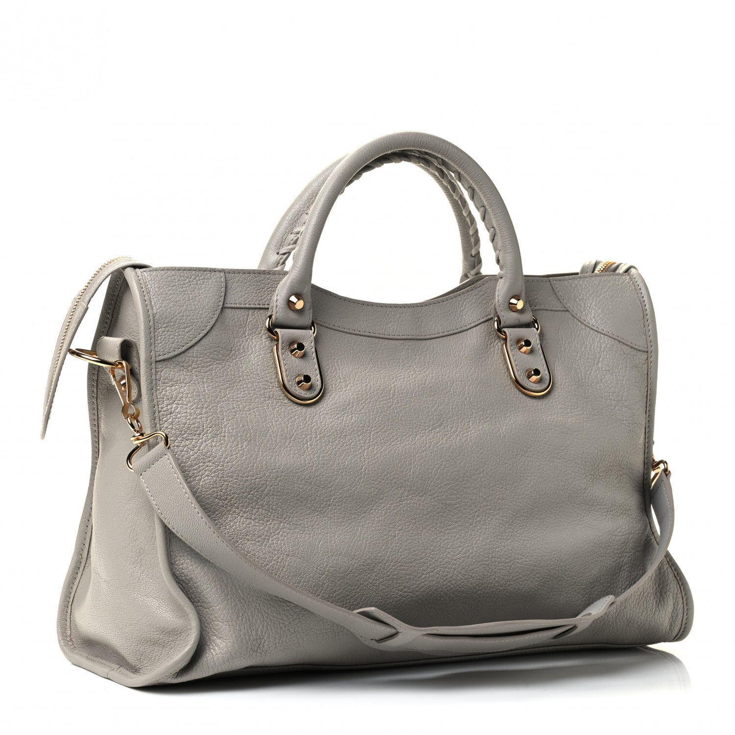 Balenciaga Chevre Gold Metallic Edge Hardware City Gris Glace 2 of 4