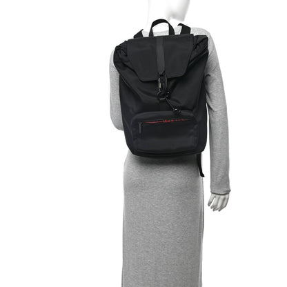 Alexander McQueen Nylon Backpack Black Red 2 of 10