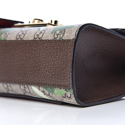 Gucci GG Supreme Monogram Tian Small Padlock Shoulder Bag Beige Multicolor New Acero 10 of 10