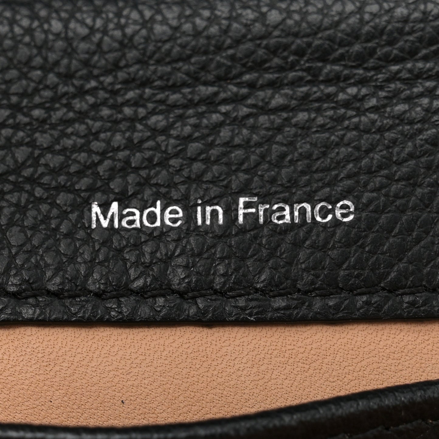 Grained Calfskin Mini Brillant Satchel Black