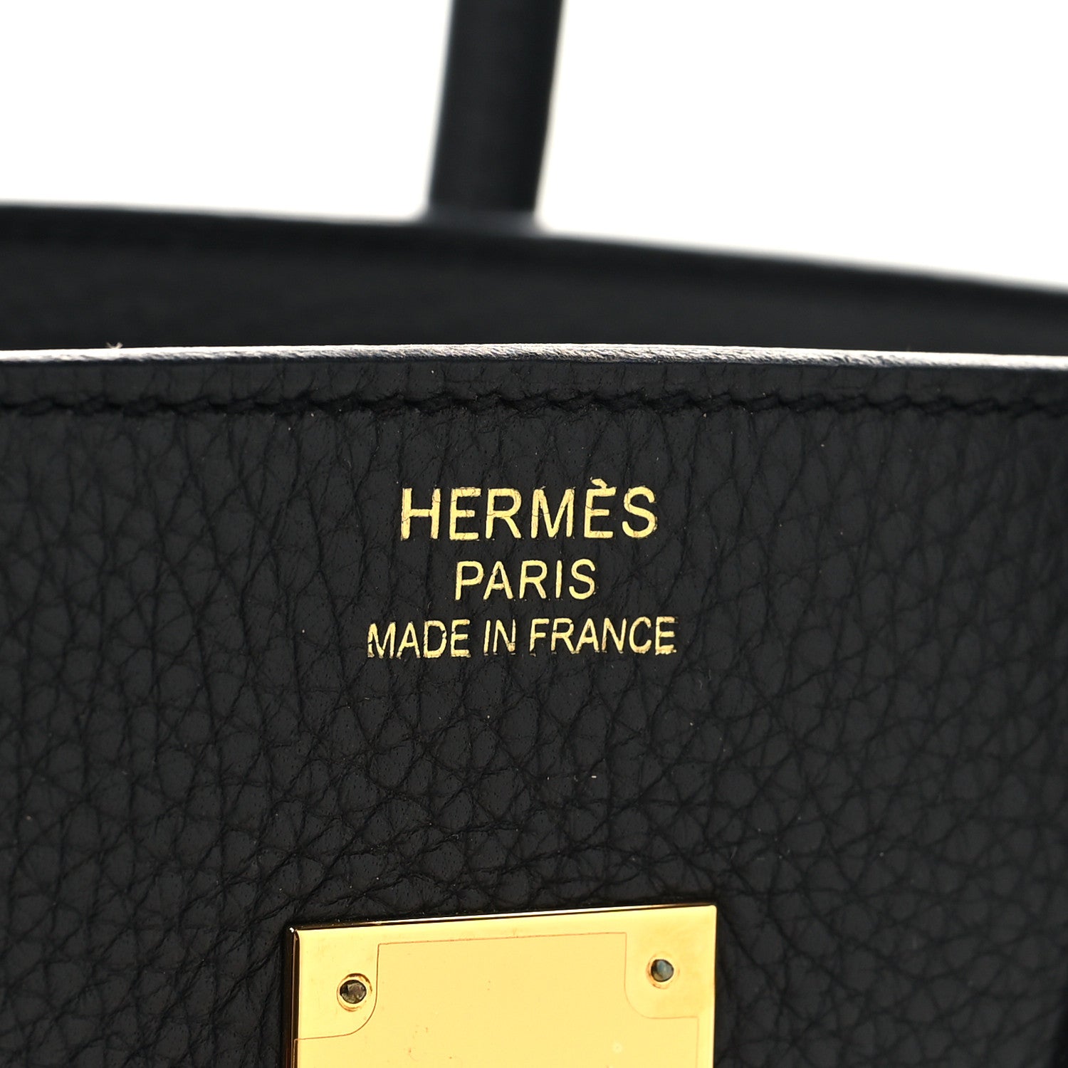 Hermes Taurillon Clemence Birkin 35 Black 6 of 13
