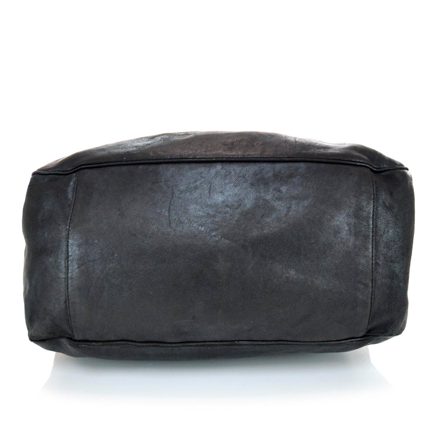Leather Large Roady Hobo Black