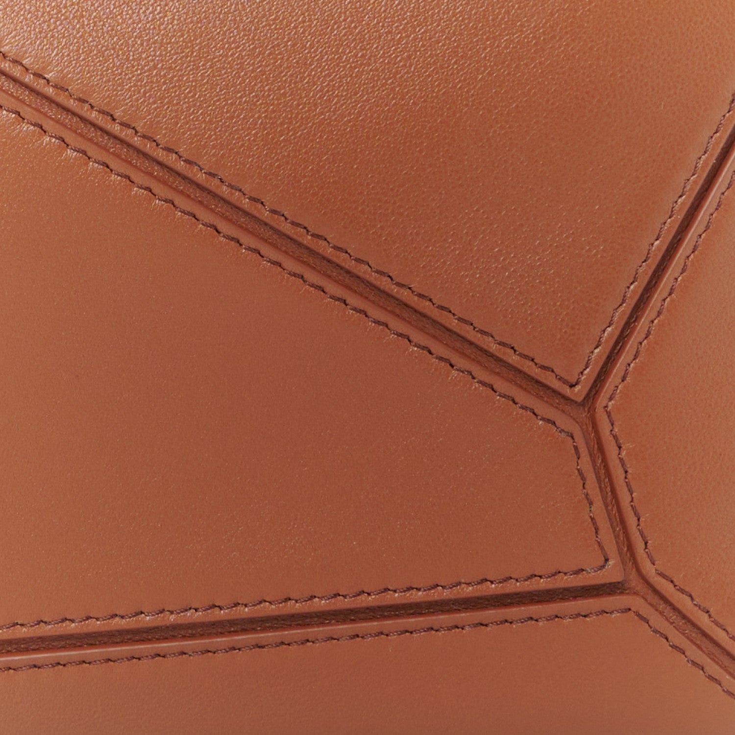 Loewe Nappa Lambskin Small Featherlight Puzzle Bag Pecan 9 of 11