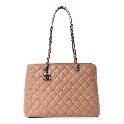 Chanel Caviar Quilted Large City Shopping Tote Beige 1 of 14