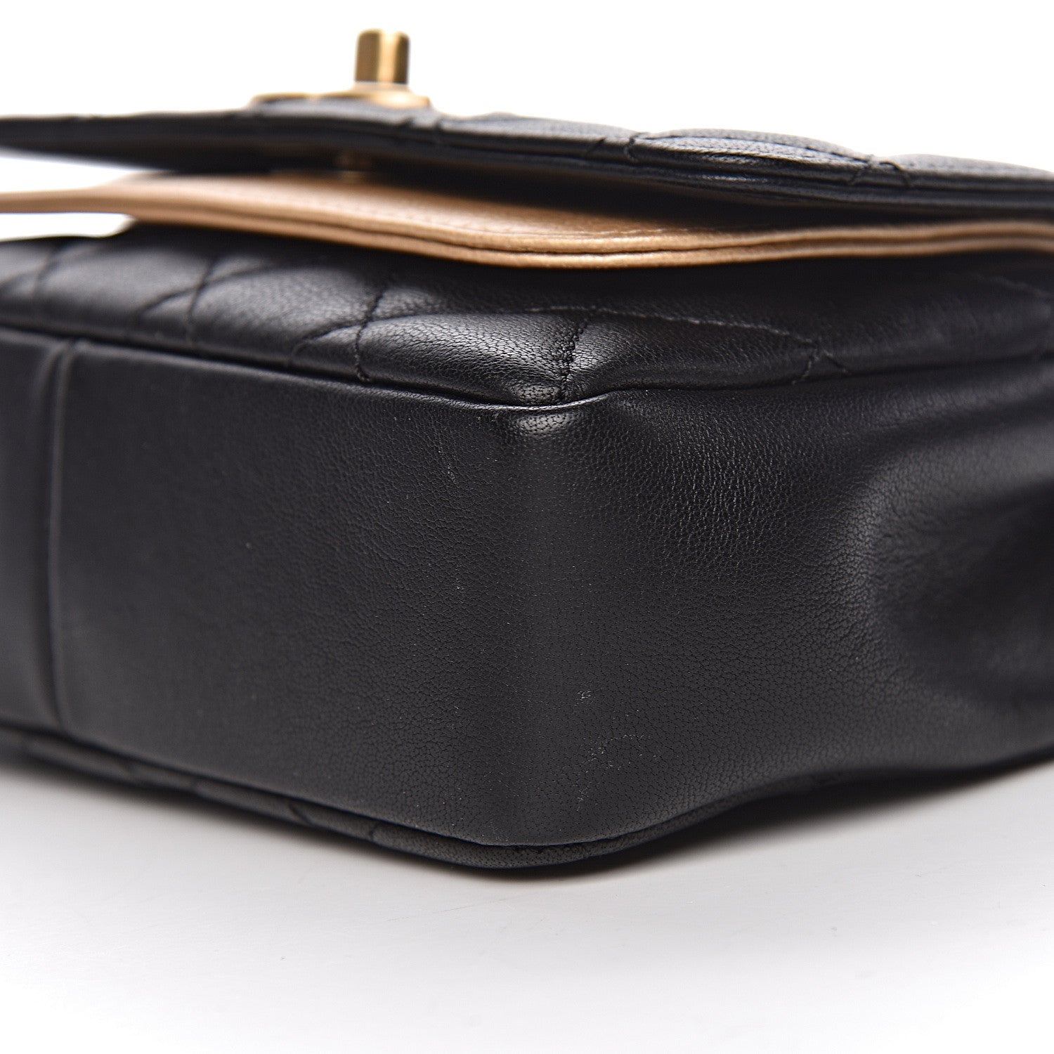 Chanel Lambskin Quilted Small Camellia Flower Flap Black 10 of 11