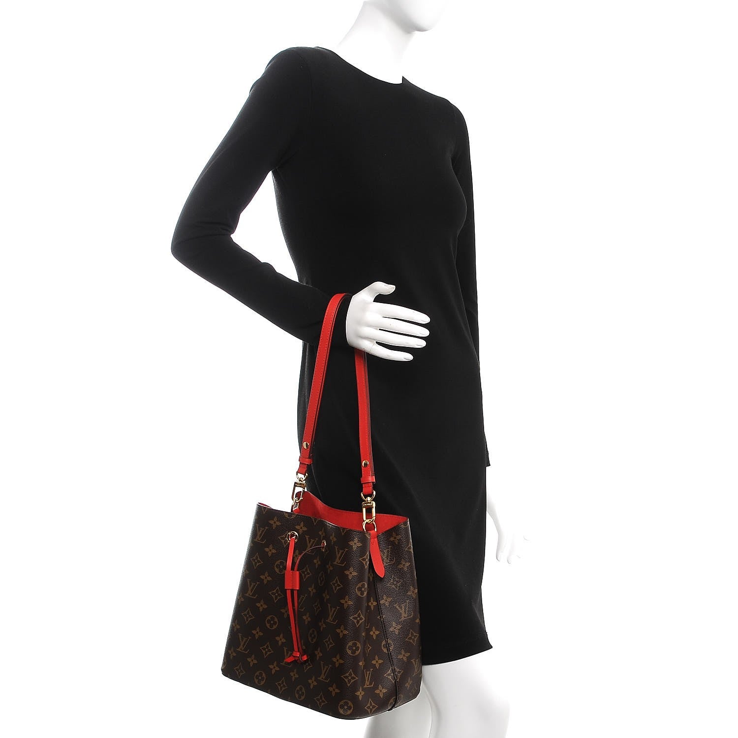 Louis Vuitton Monogram Neonoe MM Coquelicot 3 of 6