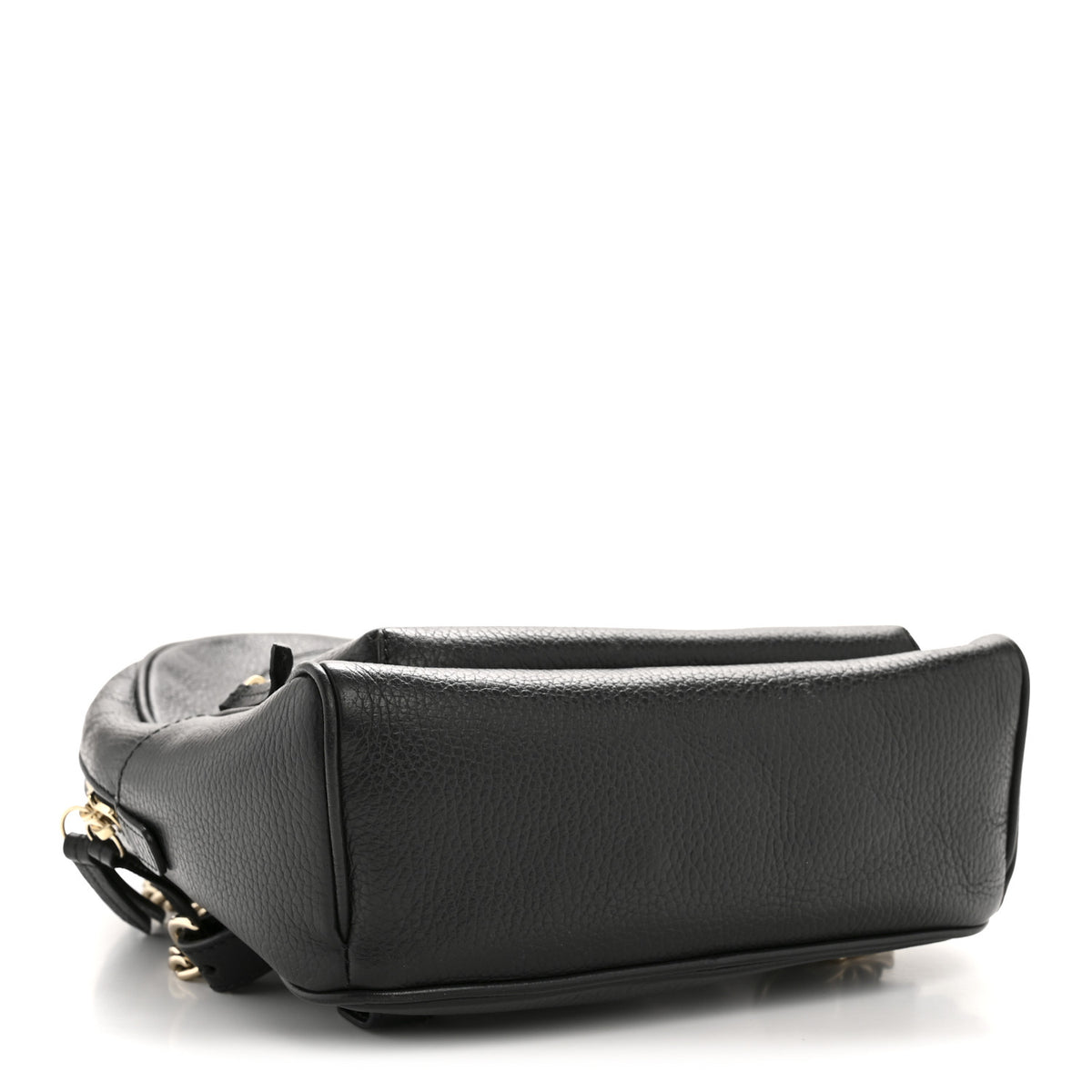 Gucci Pebbled Calfskin Soho Chain Backpack Black 1791348  display picture 2