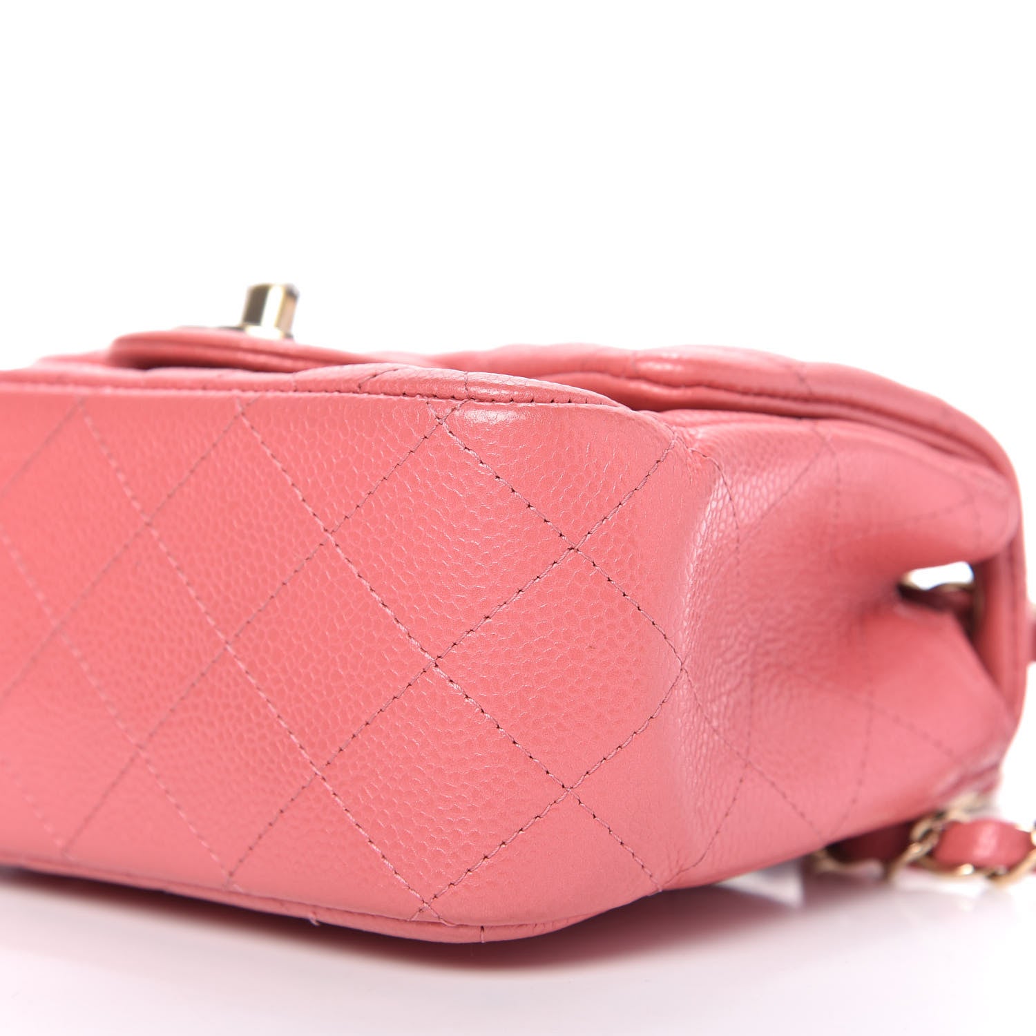 Chanel Caviar Quilted Mini Square Flap Pink 7 of 11