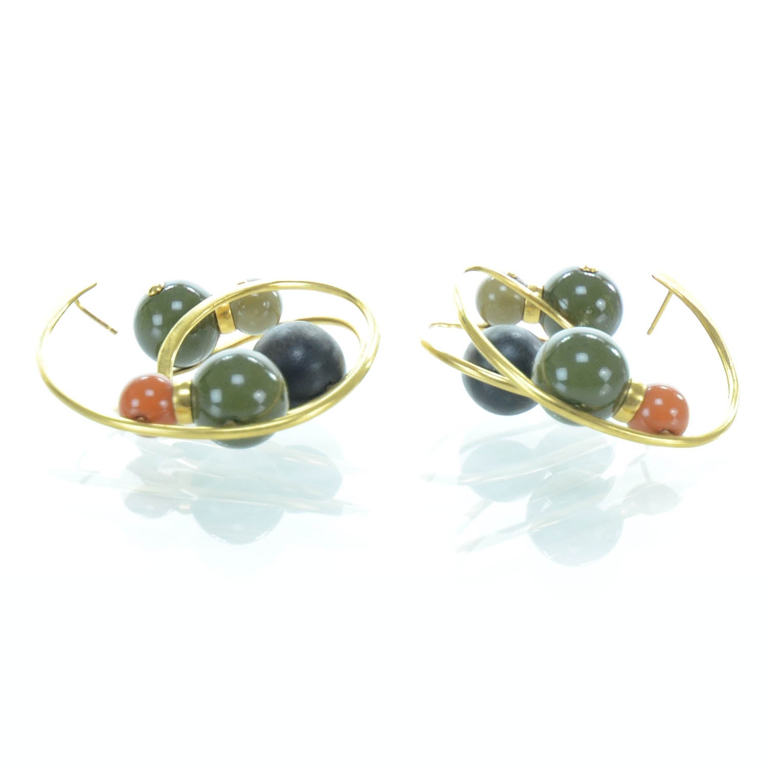 Louis Vuitton Hoop Earrings Gold 3 of 4