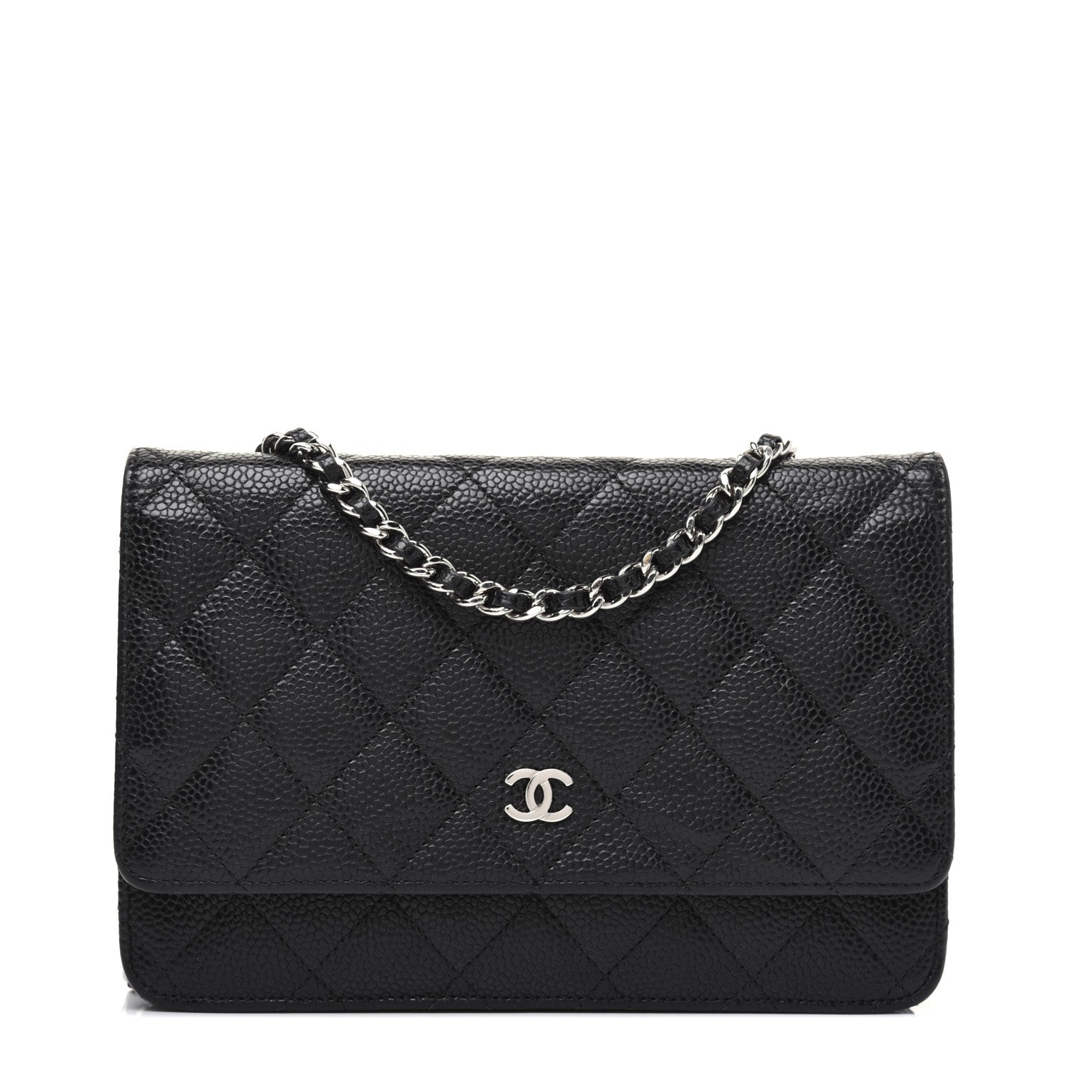 Chanel Caviar Quilted Wallet On Chain WOC Black 1 of 16