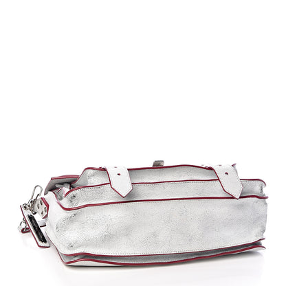 Proenza Schouler Crackle Calfskin PS1 Medium Satchel White 4 of 11