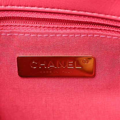 Chanel Lambskin Quilted Medium Chanel 19 Flap Dark Pink 6 of 10