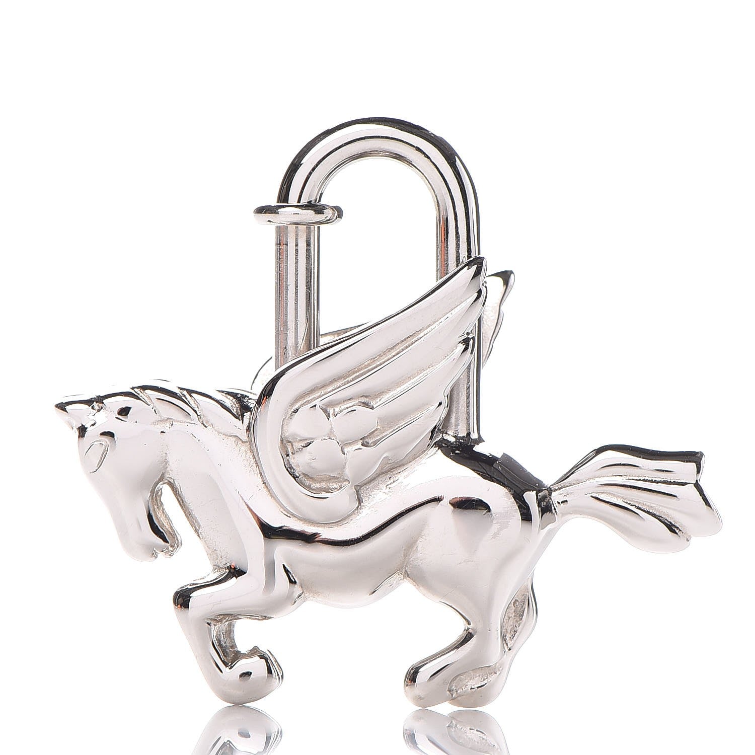 Hermes Palladium Pegasus Cadena Lock 2 of 3