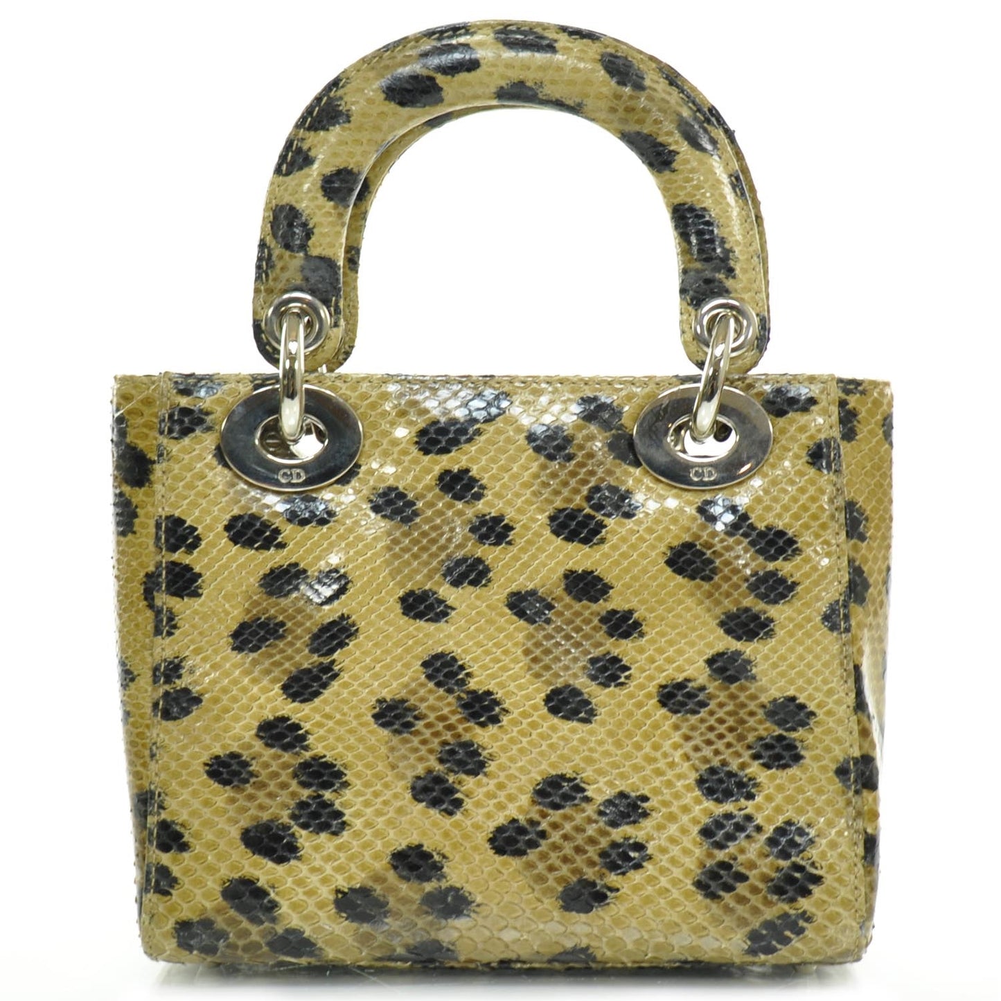 Leopard Printed Python Mini Lady Dior