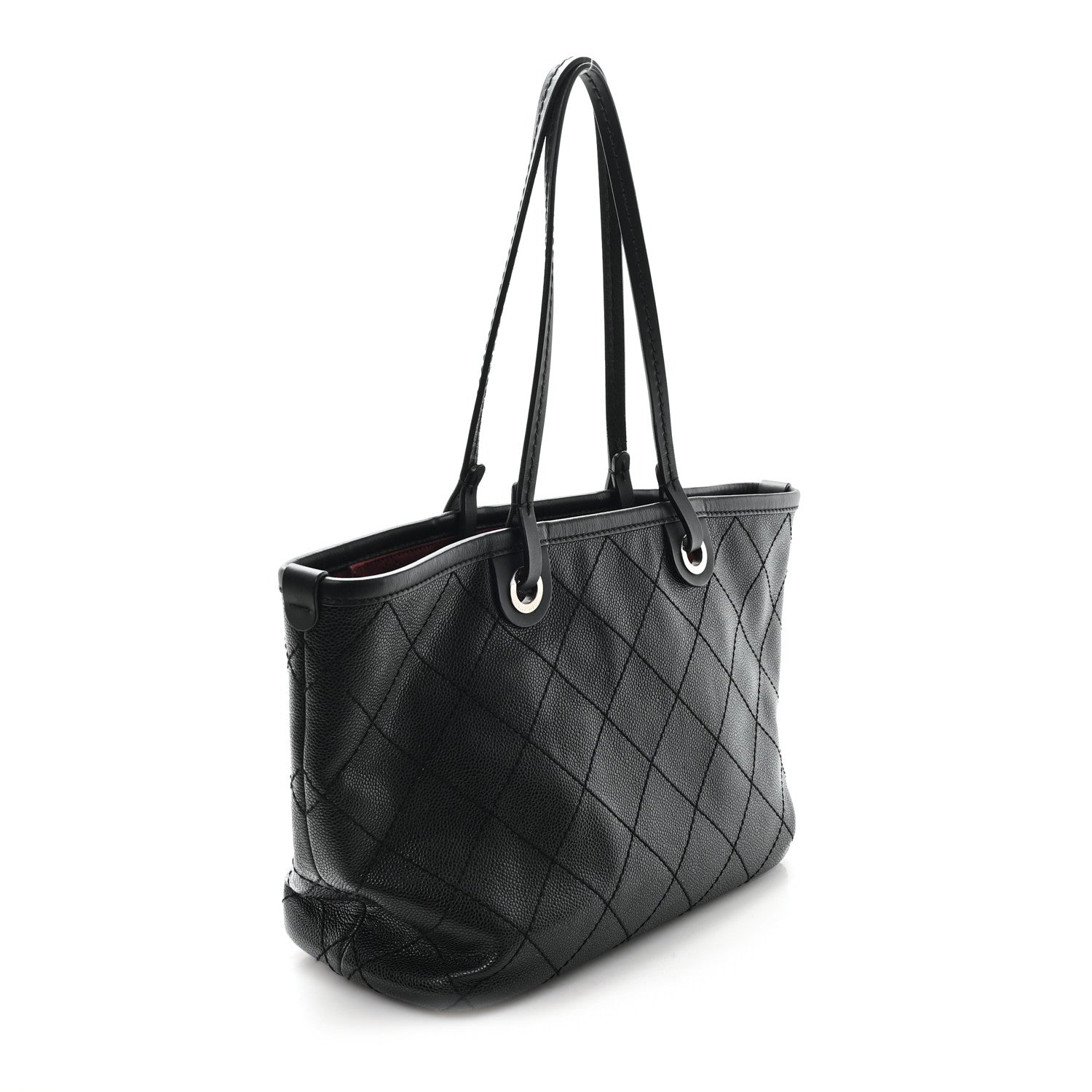 Chanel Grained Calfskin Shopping Fever Tote Black 4 of 11
