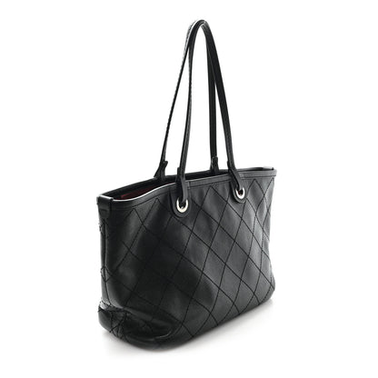 Chanel Grained Calfskin Shopping Fever Tote Black 4 of 11