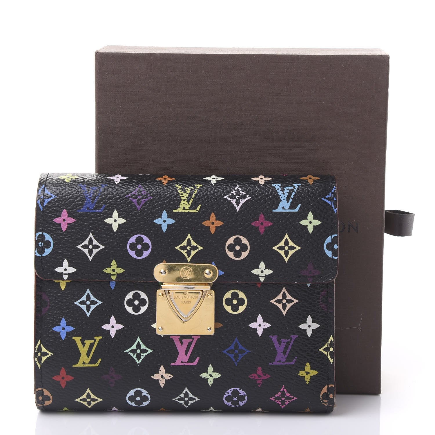Louis Vuitton Monogram Multicolor Koala Wallet Black 10 of 10
