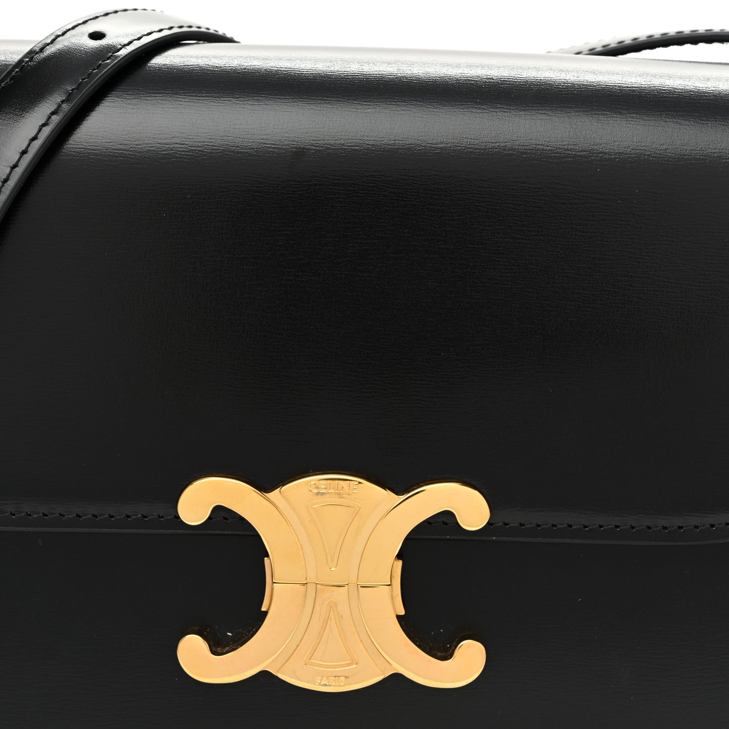 Shiny Calfskin Teen Triomphe Black