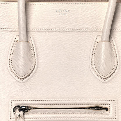 Celine Grained Calfskin Medium Phantom Luggage Cream 6 of 13
