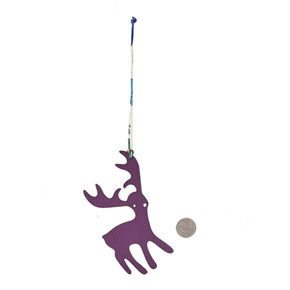 Hermes Togo Epsom Petit H Reindeer Bag Charm Anemone Bleu Saphir 2 of 4