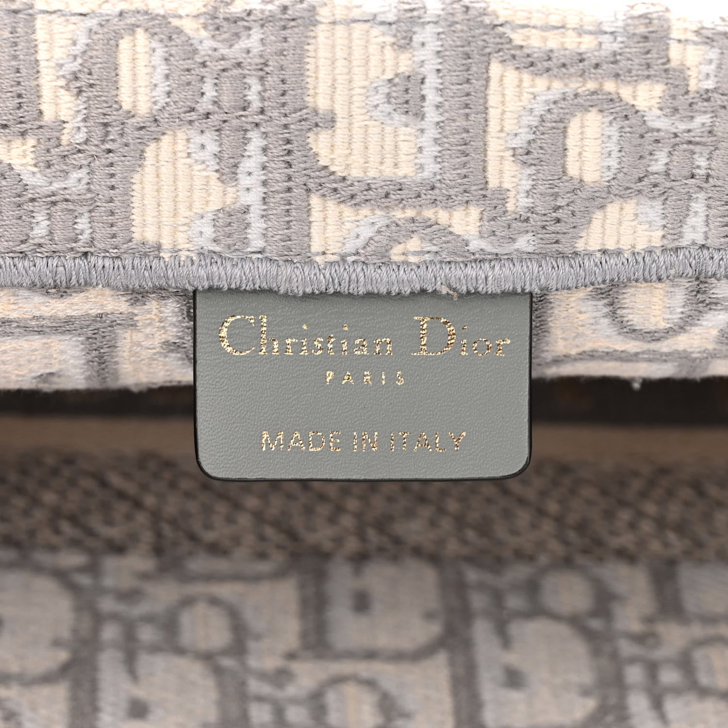 Christian Dior Oblique Medium Book Tote Grey 6 of 10