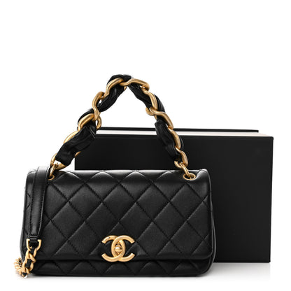 Chanel Shiny Lambskin Chain Is More Flap Black 11 of 11