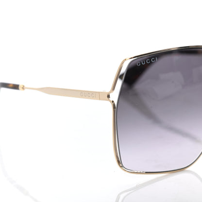 Gucci Oversized Sunglasses GG0817S Gold 7 of 8