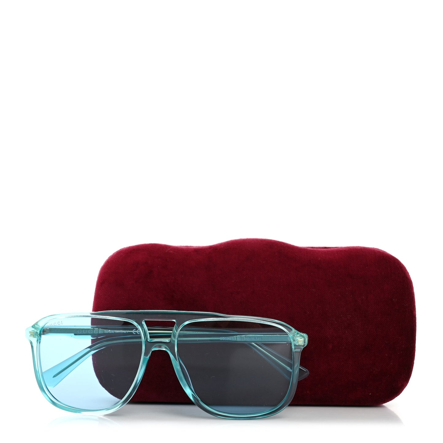 Squared Aviator Sunglasses GG0262S Blue