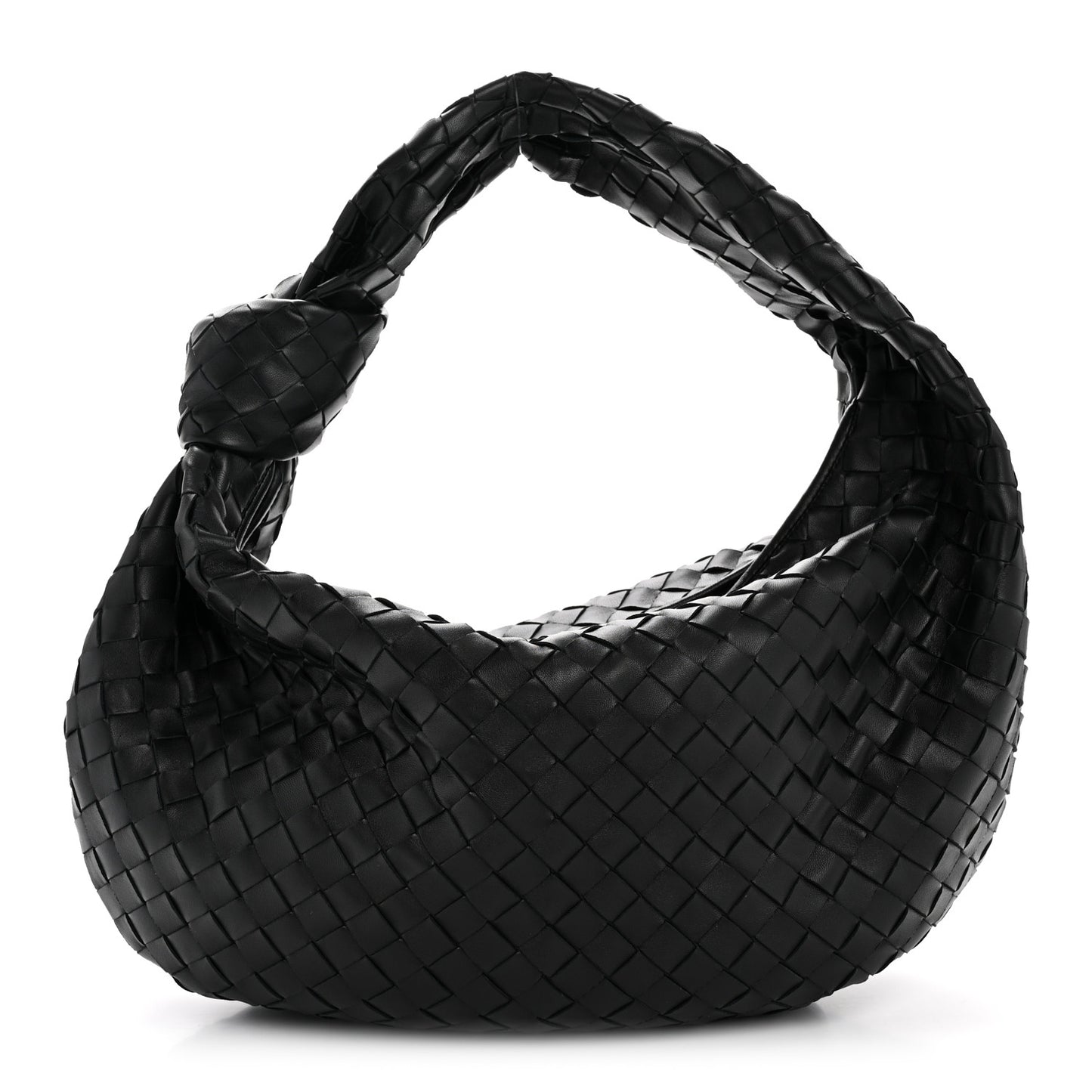 Nappa Intrecciato Small Jodie Hobo Black