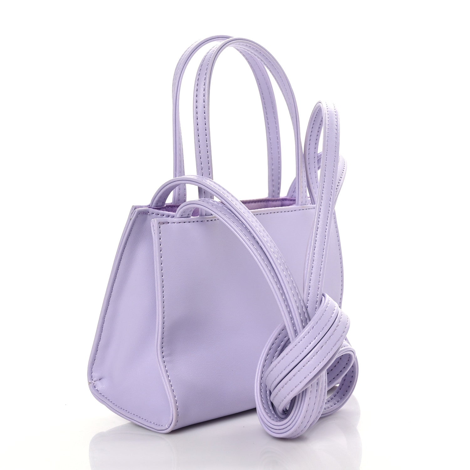 Telfar Vegan Leather Small Shopping Bag Lavender 3 of 9