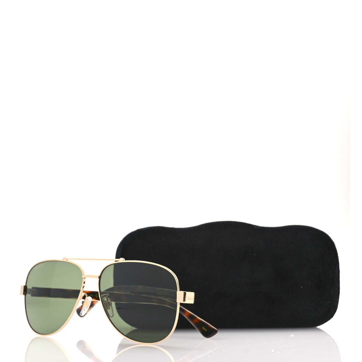 Gucci Web Aviator Sunglasses GG0528S Tortoise 8 of 8