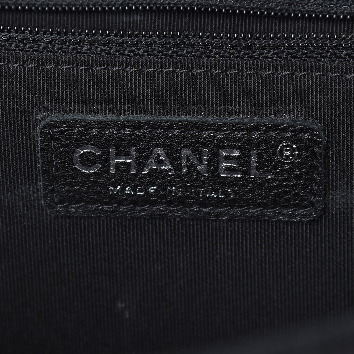 Chanel Caviar Chevron Quilted Large Puffy CC Flap Black 6 of 8