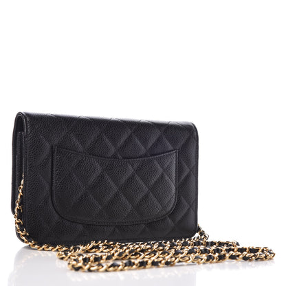 Chanel Caviar Quilted Wallet On Chain WOC Black 3 of 8