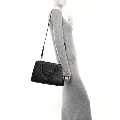 Gucci Pebbled Calfskin Medium Soho Top Handle Satchel Black 2 of 11