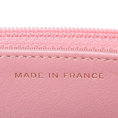 Chanel Iridescent Caviar Quilted Wallet on Chain WOC Rose Pink 7 of 12