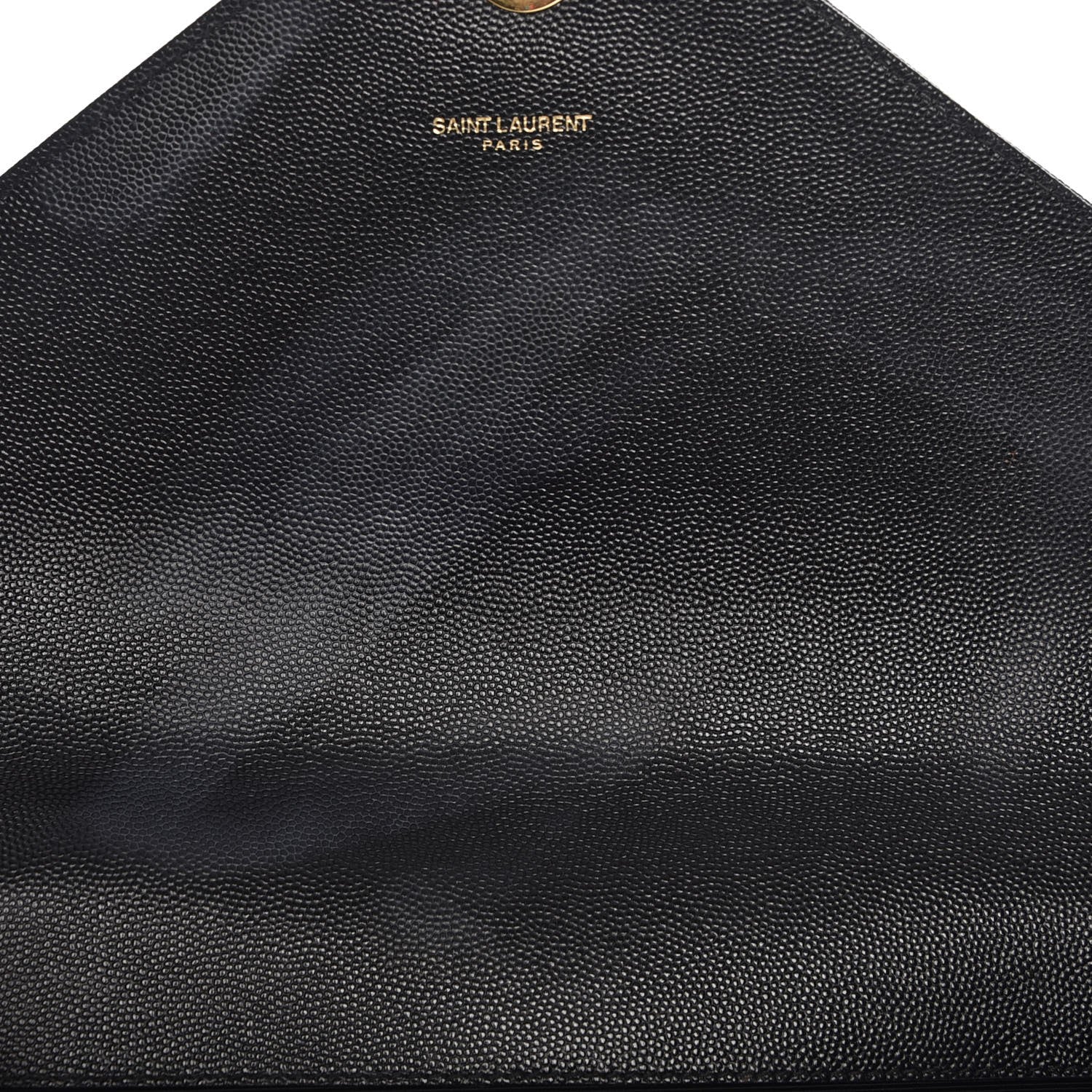 Saint Laurent Grain De Poudre Matelasse Chevron Large Monogram Satchel Black 8 of 12