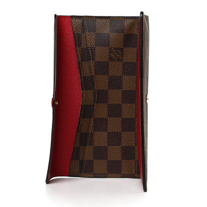 Louis Vuitton Damier Ebene Josephine Wallet Red 5 of 10