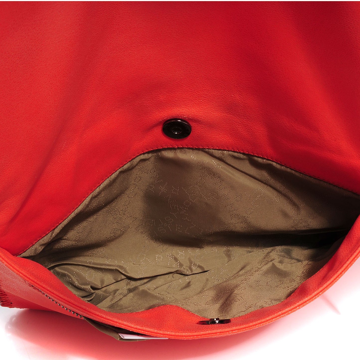Shaggy Deer Falabella Fold Over Clutch Orange