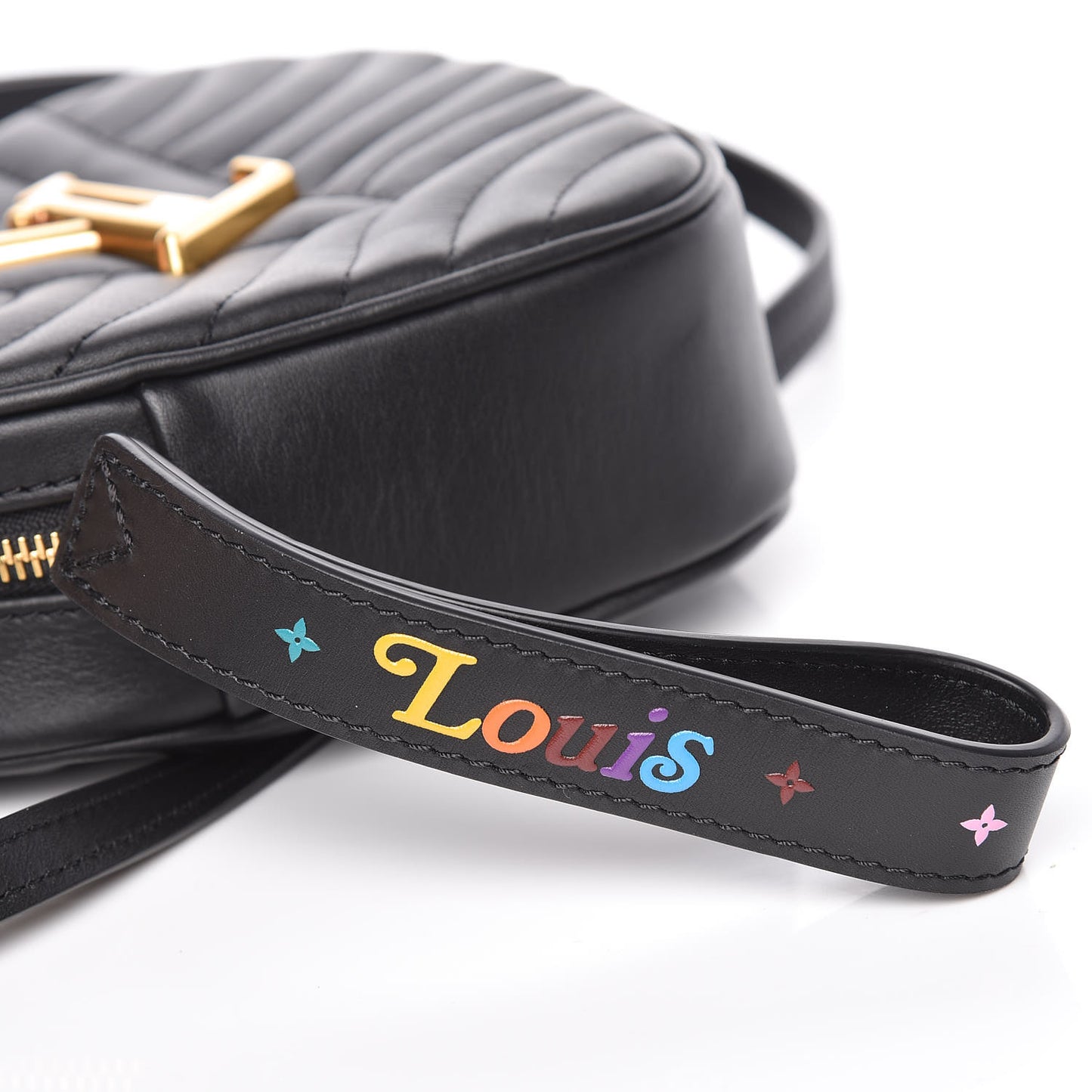 Calfskin New Wave Heart Bag Black