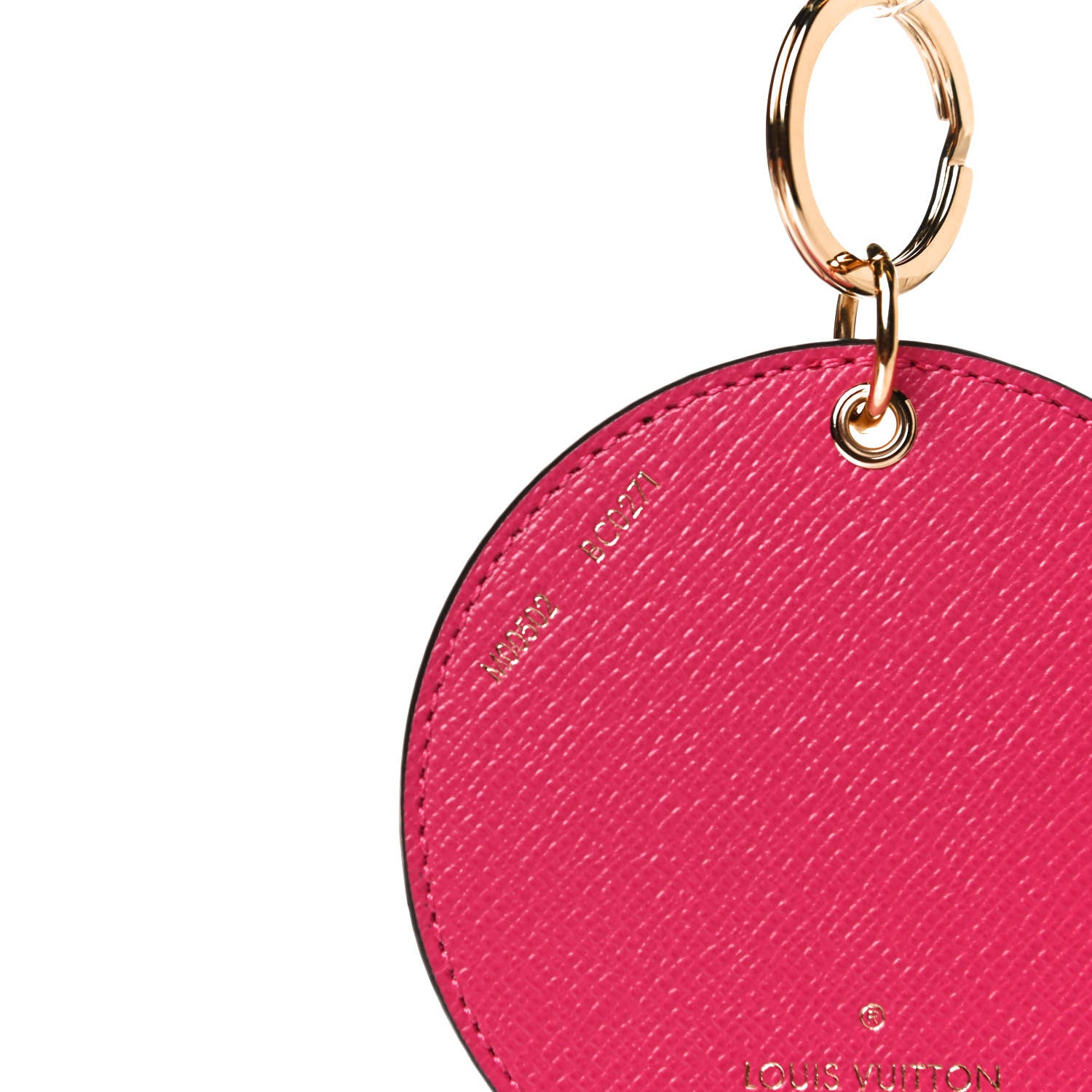Louis Vuitton Damier Azur 2021 Christmas Animation Hollywood Bag Charm Key Ring Fuchsia 5 of 6
