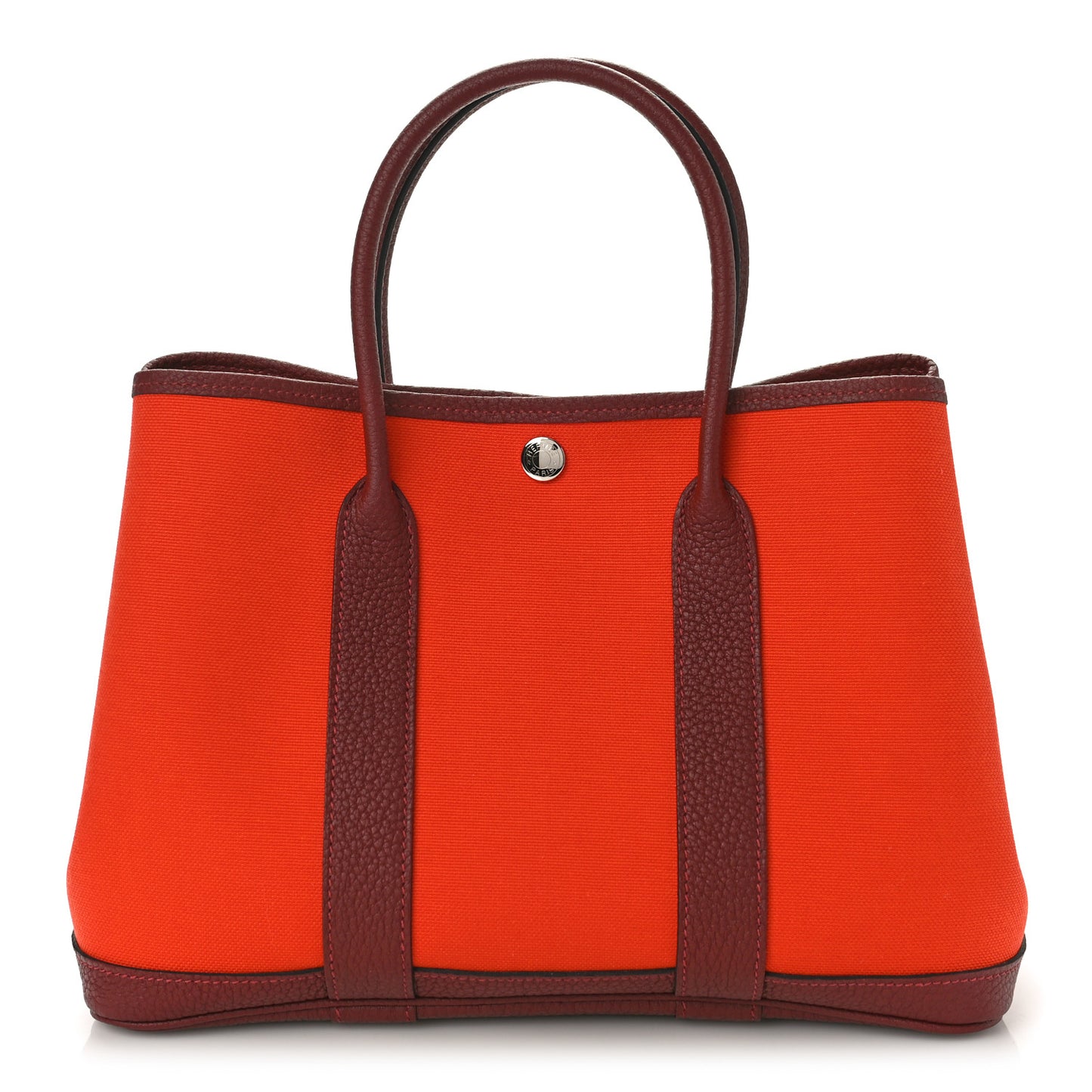 Toile Militaire Vache Country Garden Party Tote 30 Orange Poppy Rouge Grenat