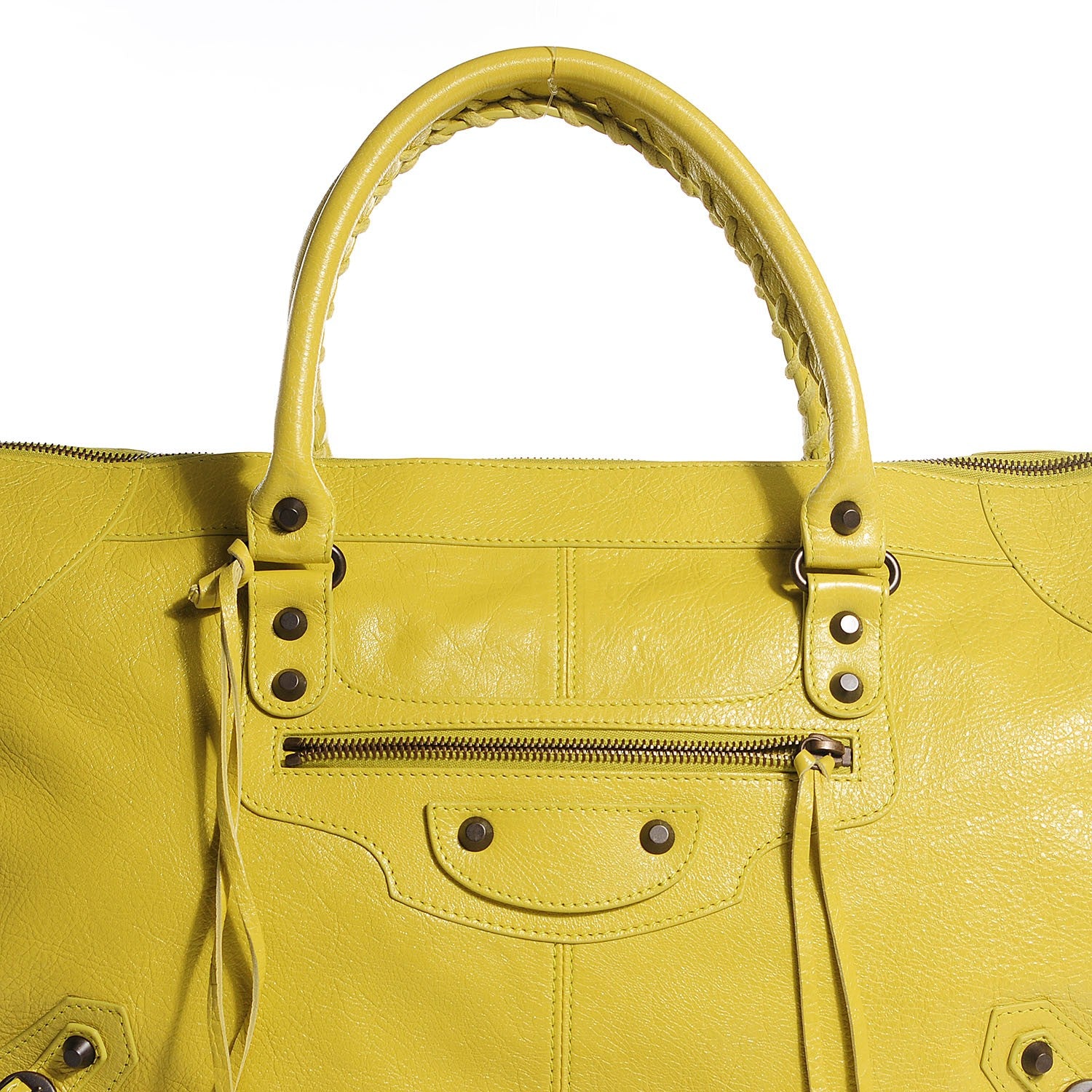 Balenciaga Agneau Classic Hardware Work Jaune Poussin 9 of 12