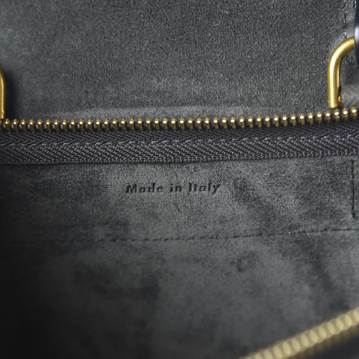 Celine Grained Calfskin Nano Belt Bag Grey 8 of 9