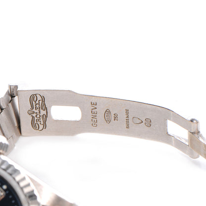 Rolex Stainless Steel 18K White Gold Diamond 26mm Oyster Perpetual Date Watch Blue 6917 5 of 5