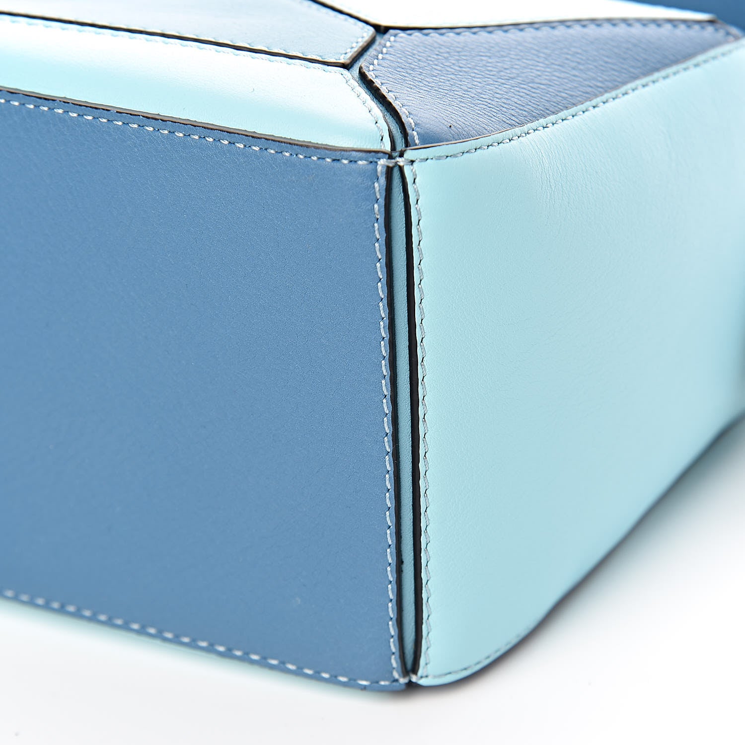 Loewe Calfskin Small Puzzle Bag Light Blue Aqua 9 of 10