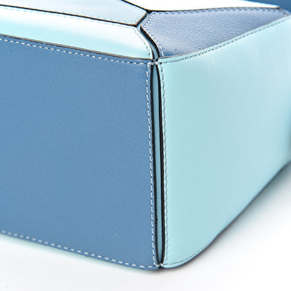 Loewe Calfskin Small Puzzle Bag Light Blue Aqua 9 of 10