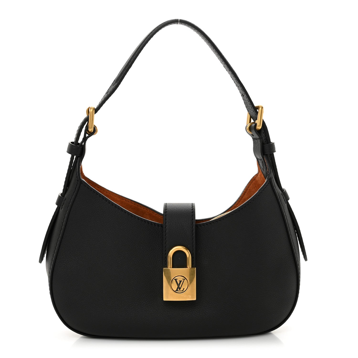 Louis Vuitton Grained Calfskin Low Key Shoulder Bag Black 1 of 9