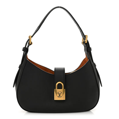 Louis Vuitton Grained Calfskin Low Key Shoulder Bag Black 1 of 9